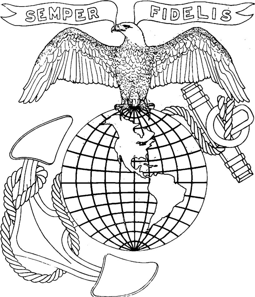 Vintage Globe Line Drawing : Office of u s marine corps communication gt units